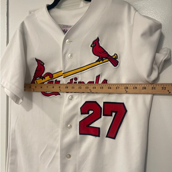 Vintage 2006 Men's M MLB St. Louis Cardinals GAME DAY Jersey #27 Rolen Baseball - Picture 5 of 9